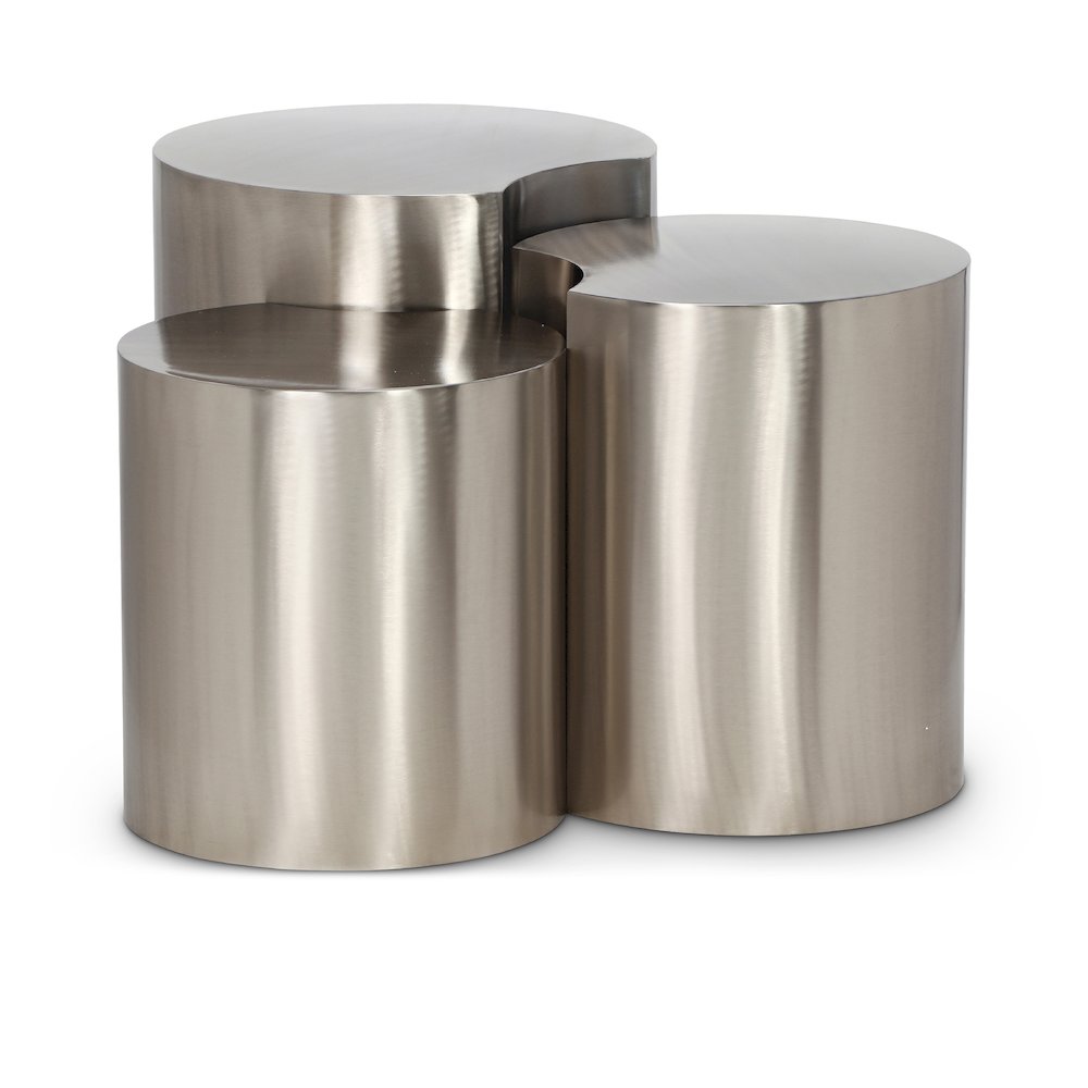 Dimple Silver End Table. Picture 1
