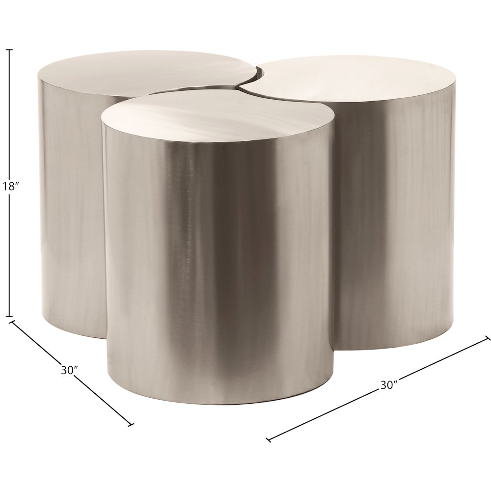 Dimple Silver Coffee Table. Picture 4