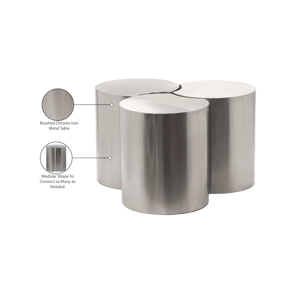 Dimple Silver Coffee Table. Picture 5