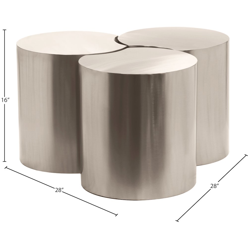 Dimple Silver Coffee Table. Picture 4
