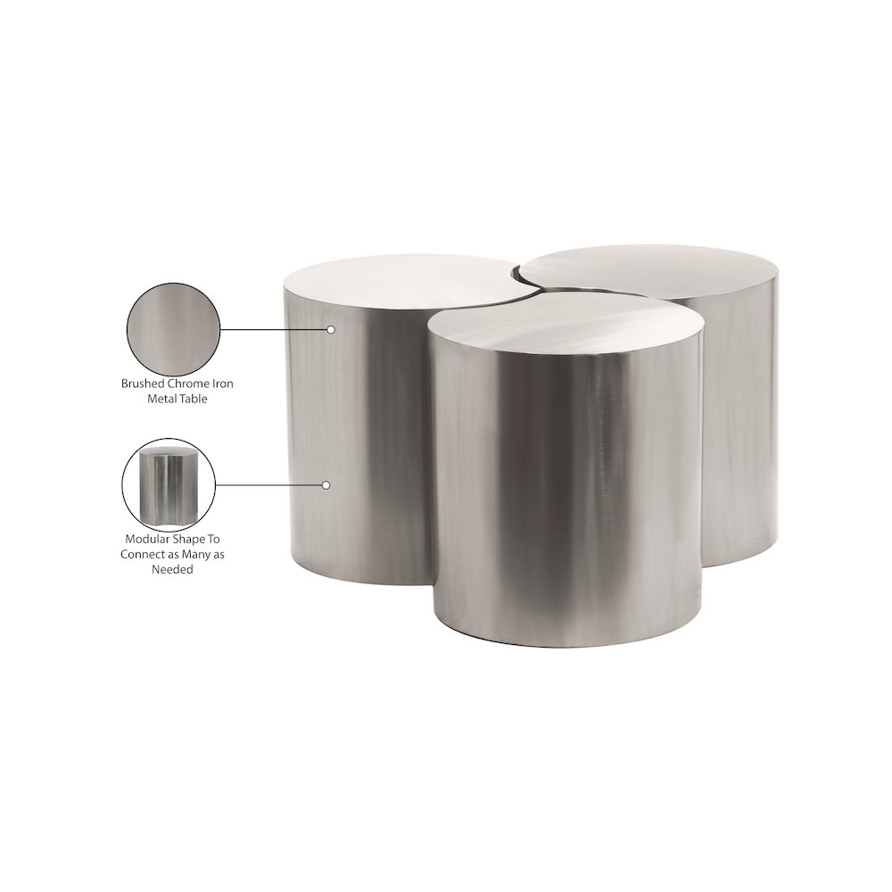Dimple Silver Coffee Table. Picture 5