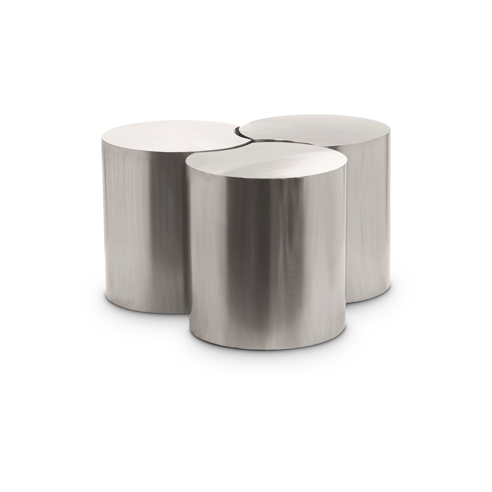 Dimple Silver Coffee Table. Picture 1