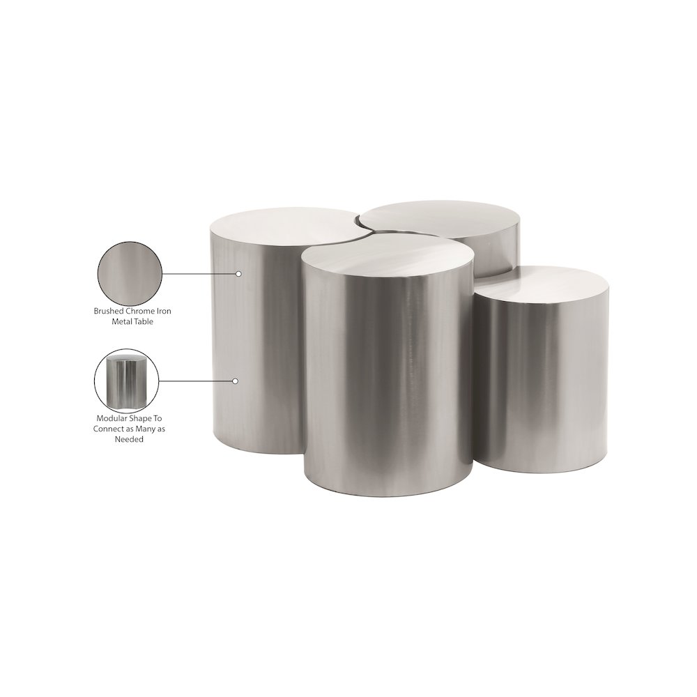 Dimple Silver Coffee Table. Picture 5