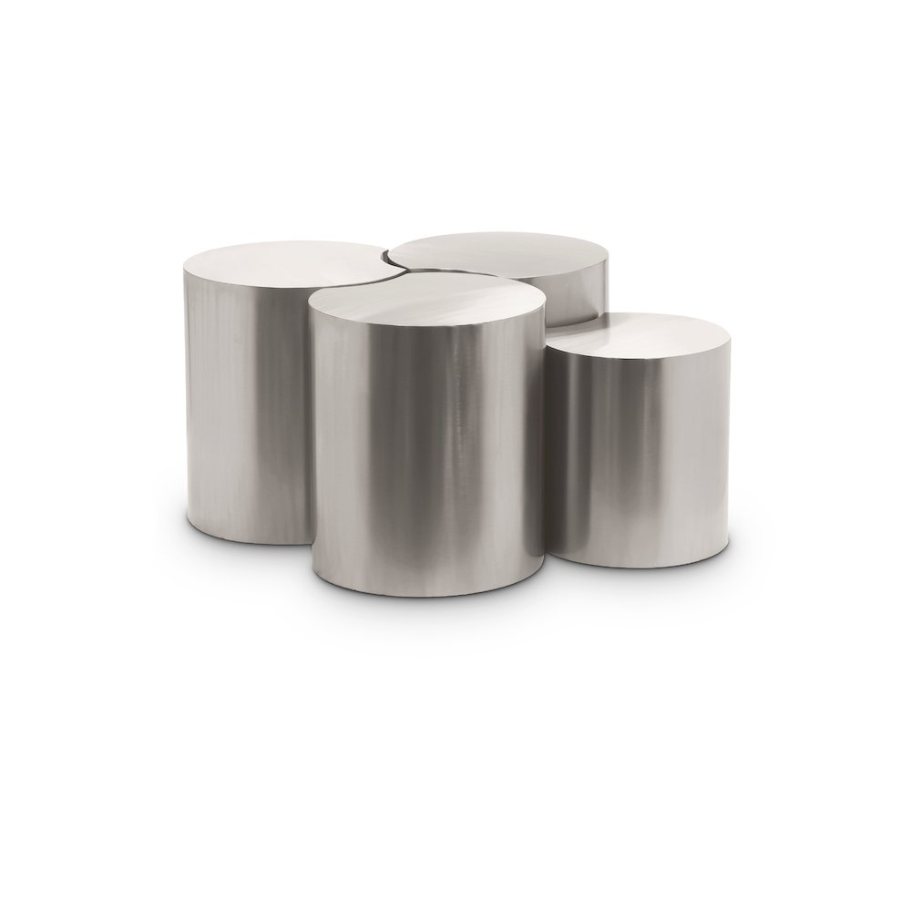Dimple Silver Coffee Table. Picture 1