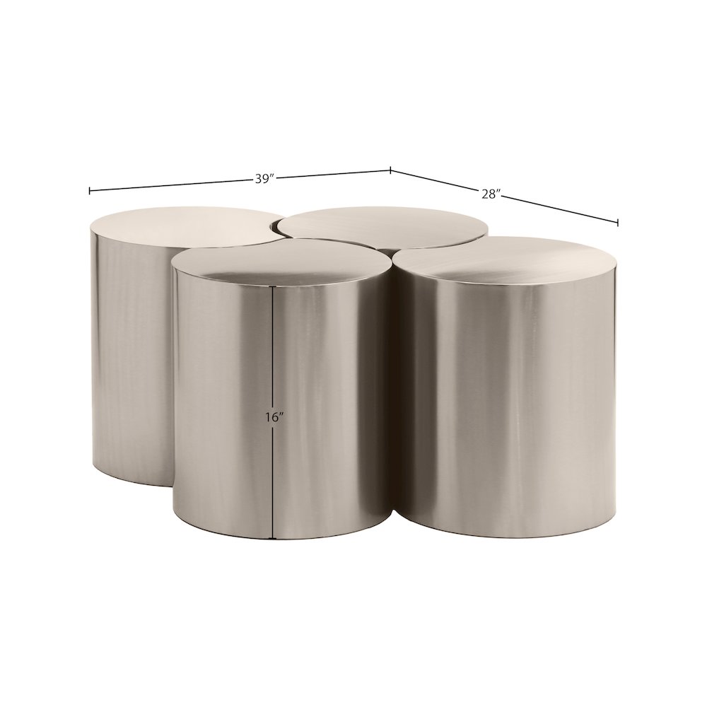 Dimple Silver Coffee Table. Picture 4