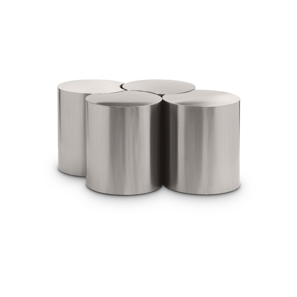 Dimple Silver Coffee Table. Picture 1