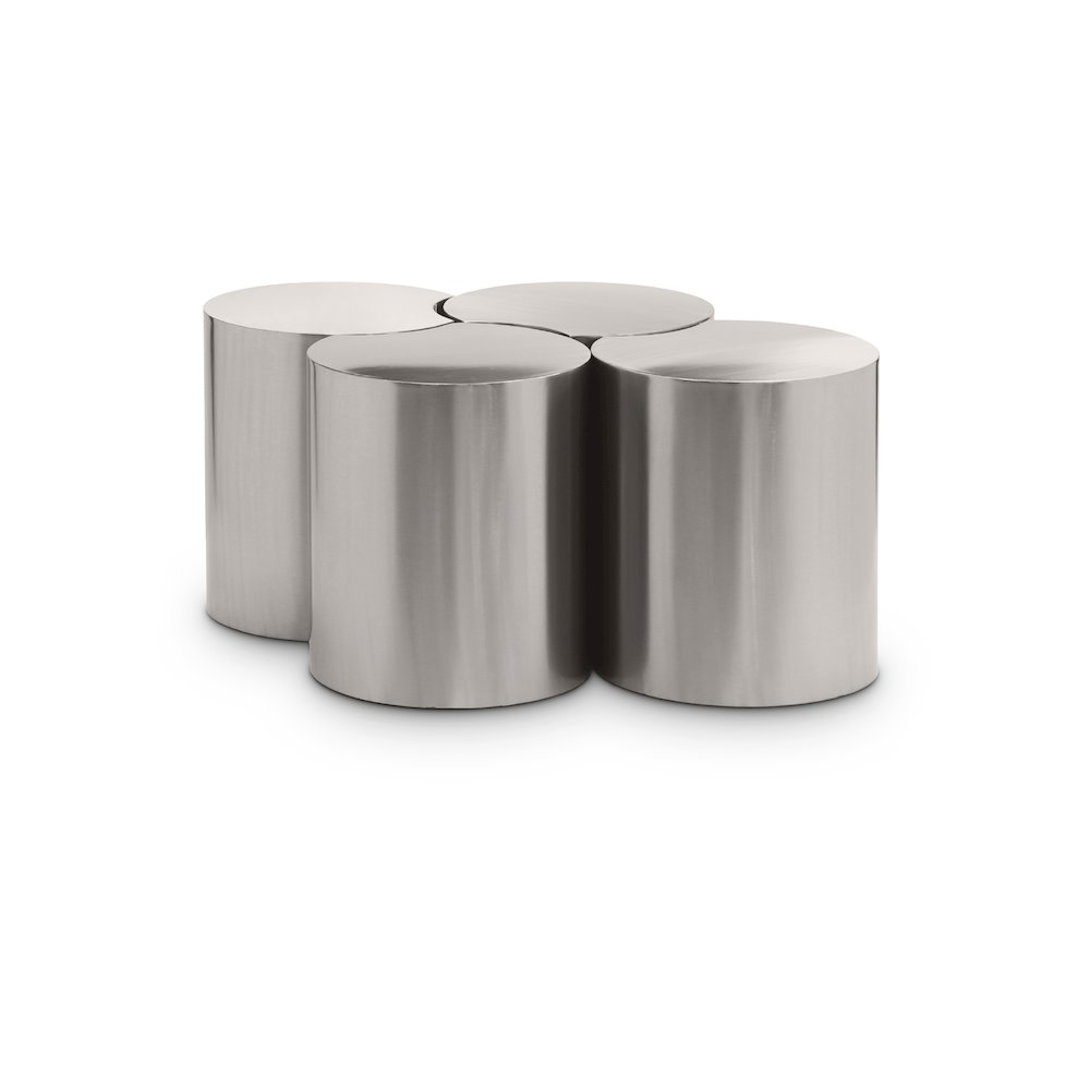Dimple Silver Coffee Table. Picture 1
