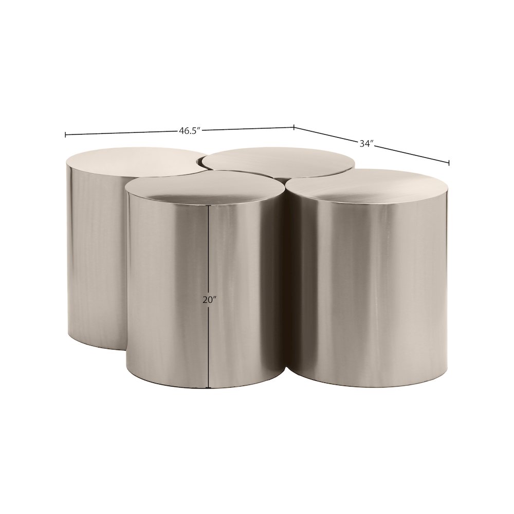 Dimple Silver Coffee Table. Picture 4