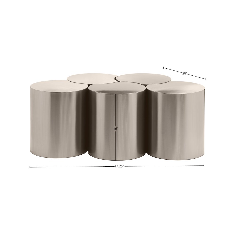 Dimple Silver Coffee Table. Picture 4