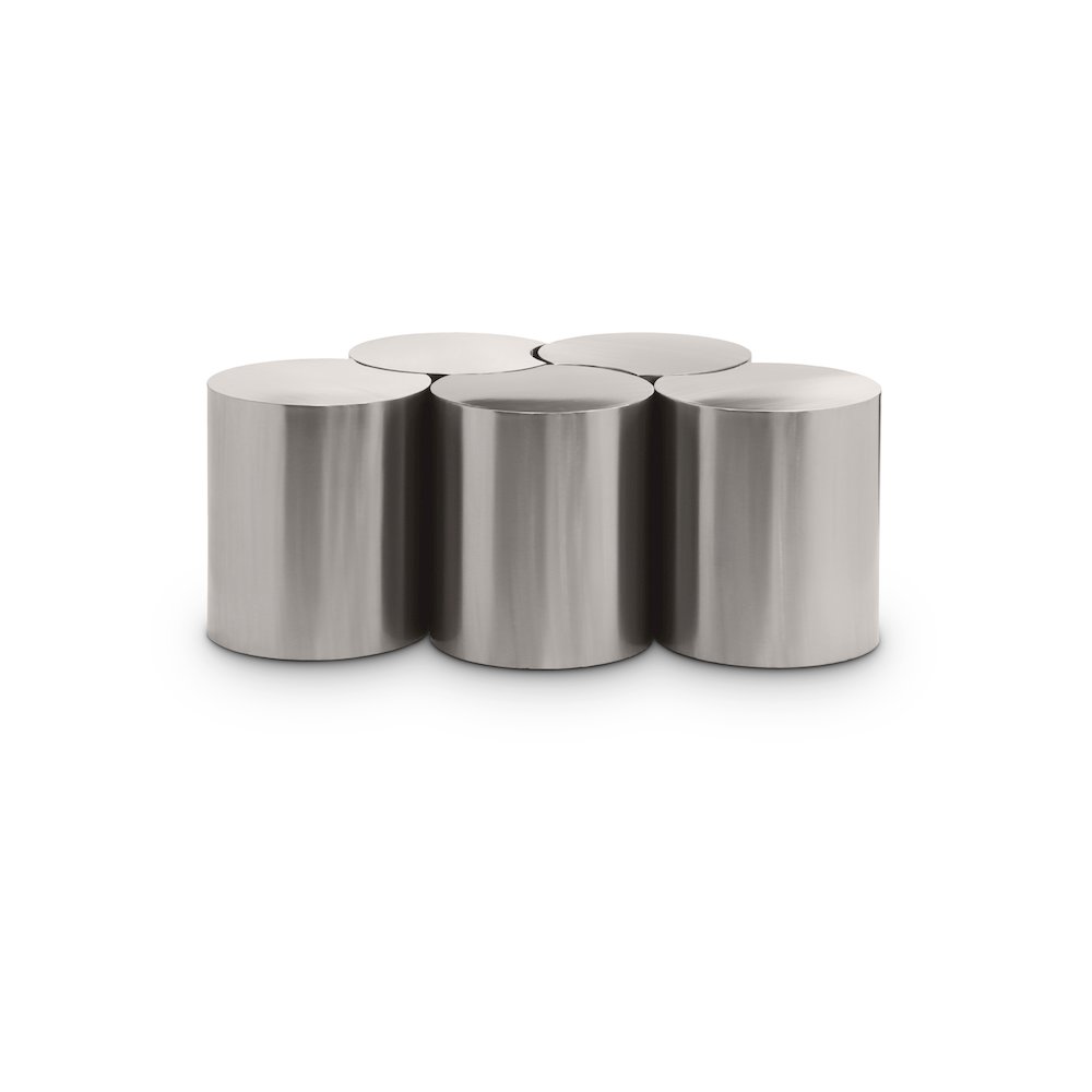 Dimple Silver Coffee Table. Picture 1