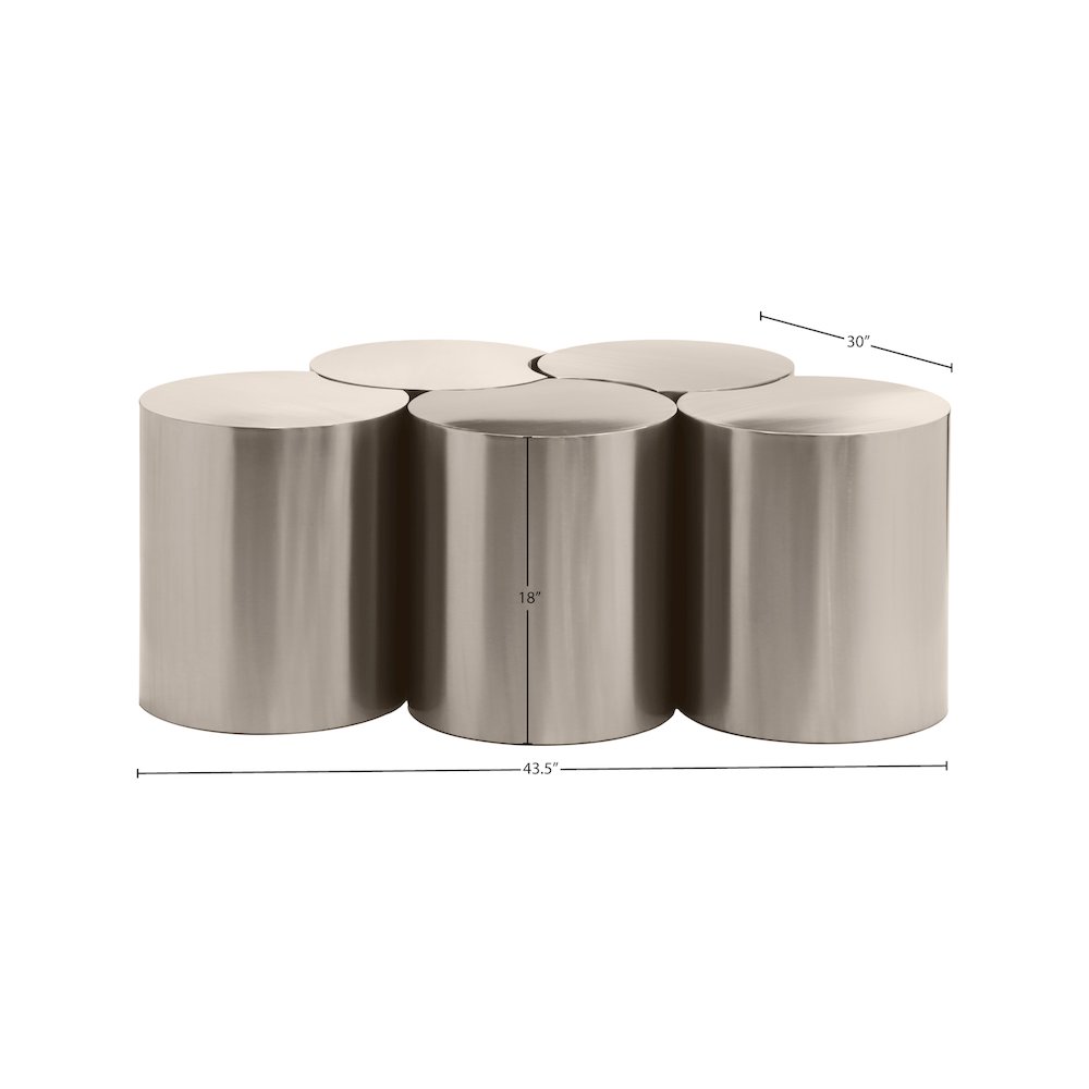 Dimple Silver Coffee Table. Picture 4