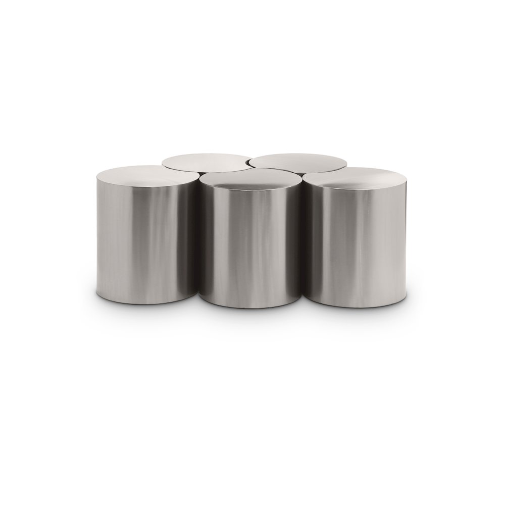 Dimple Silver Coffee Table. Picture 1
