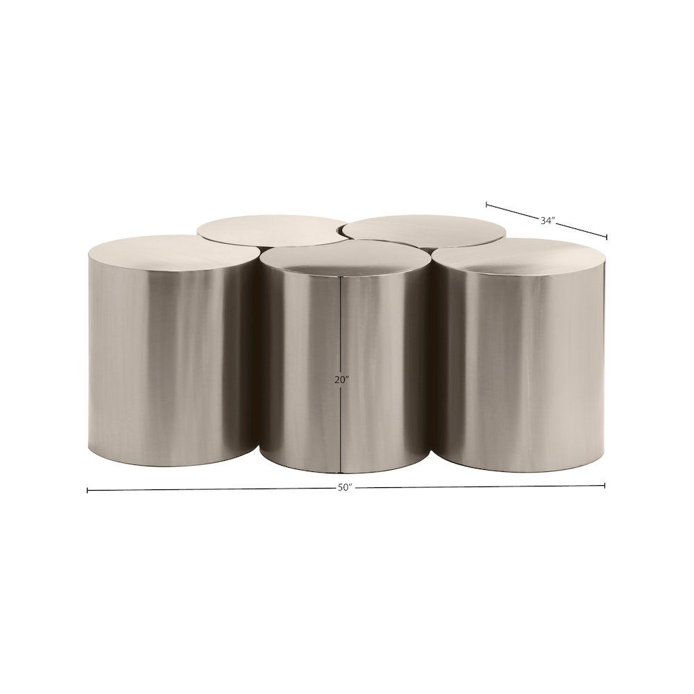 Dimple Silver Coffee Table. Picture 4