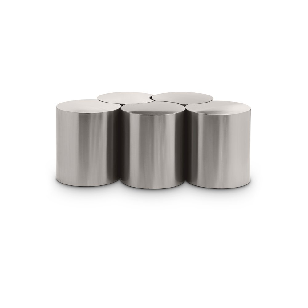 Dimple Silver Coffee Table. Picture 1