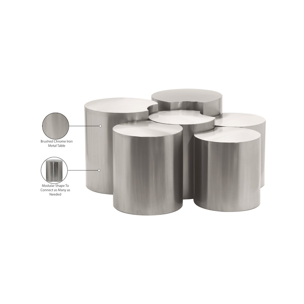 Dimple Silver Coffee Table. Picture 5