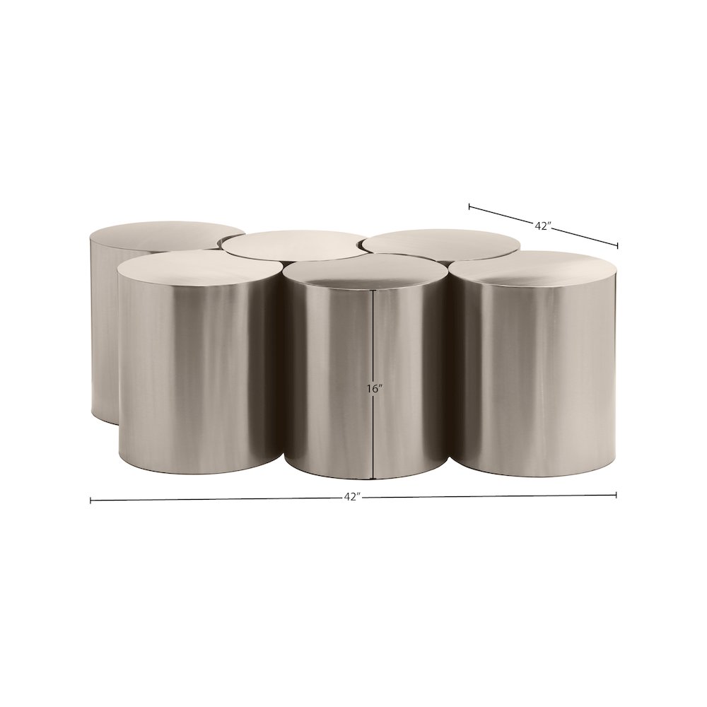 Dimple Silver Coffee Table. Picture 4