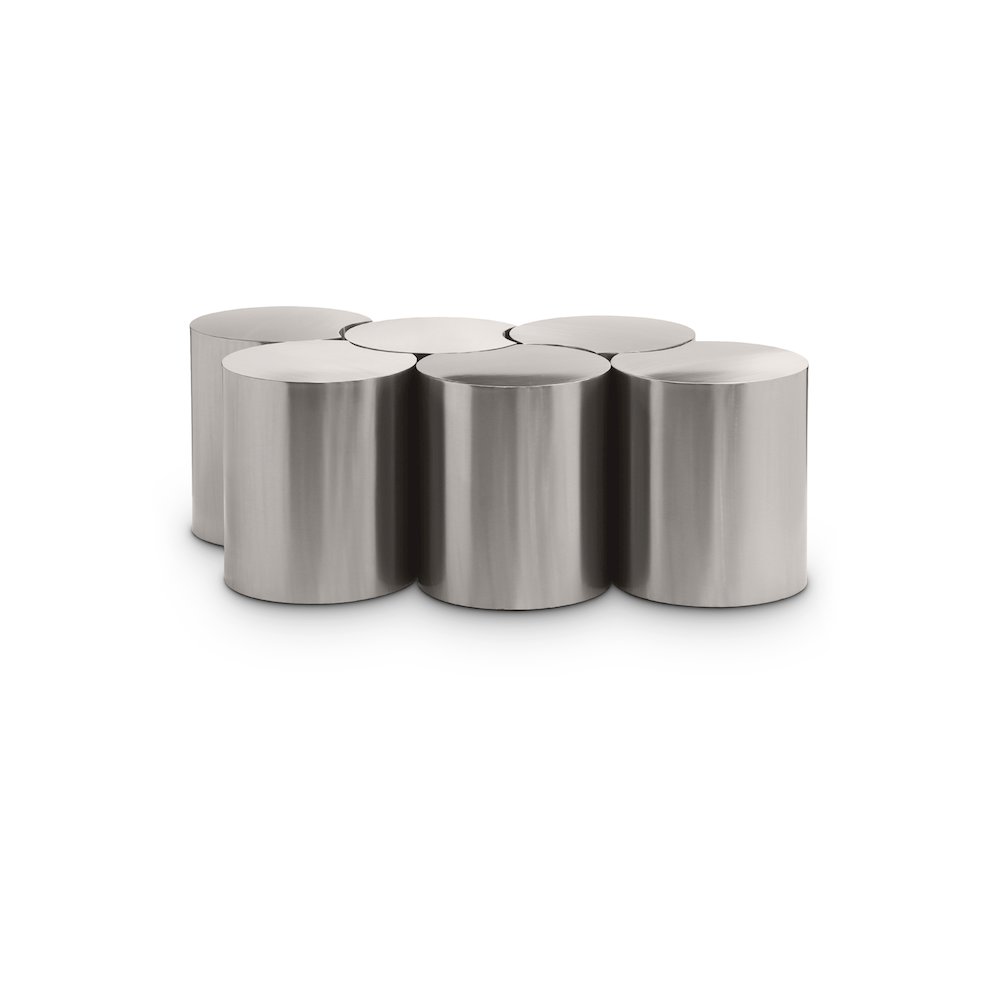 Dimple Silver Coffee Table. Picture 1