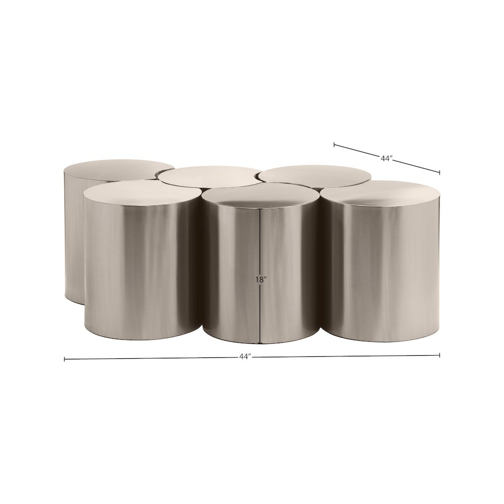 Dimple Silver Coffee Table. Picture 4