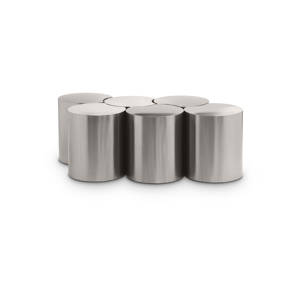 Dimple Silver Coffee Table. Picture 1