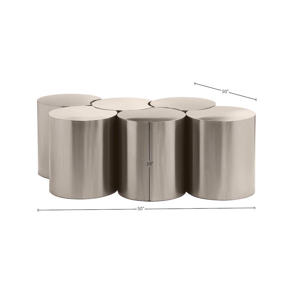 Dimple Silver Coffee Table. Picture 4