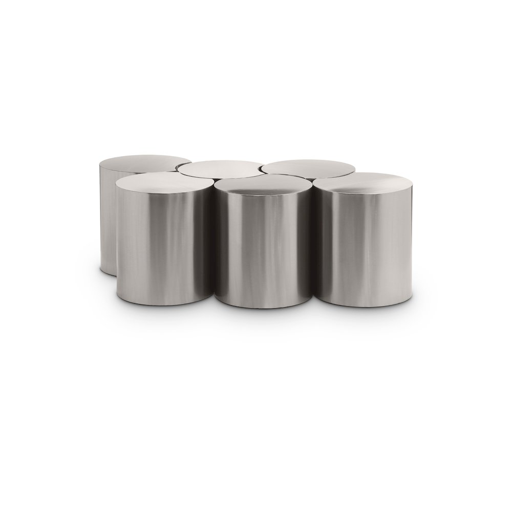 Dimple Silver Coffee Table. Picture 1