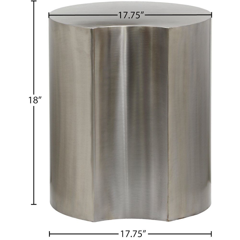 Dimple Silver End Table. Picture 4