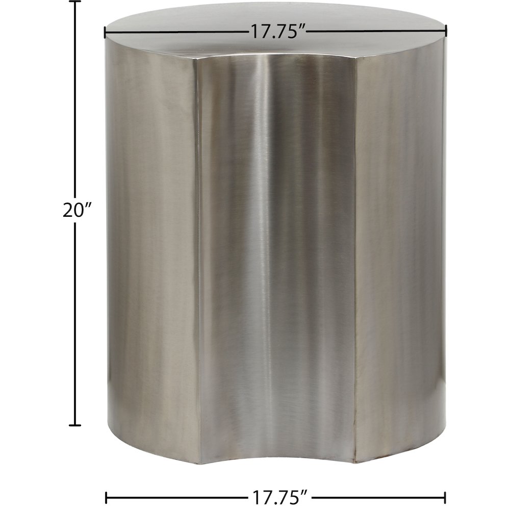 Dimple Silver End Table. Picture 4