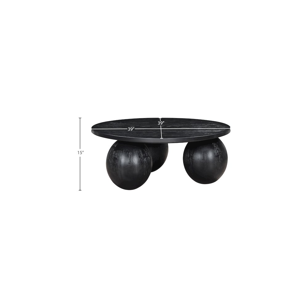Fitch Black Oak Veneer Coffee Table. Picture 5