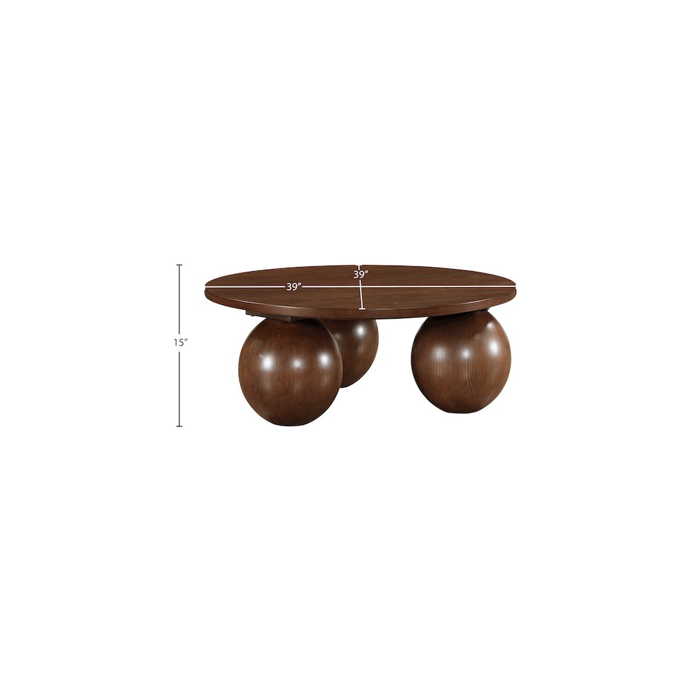 Fitch Brown Oak Veneer Coffee Table. Picture 5