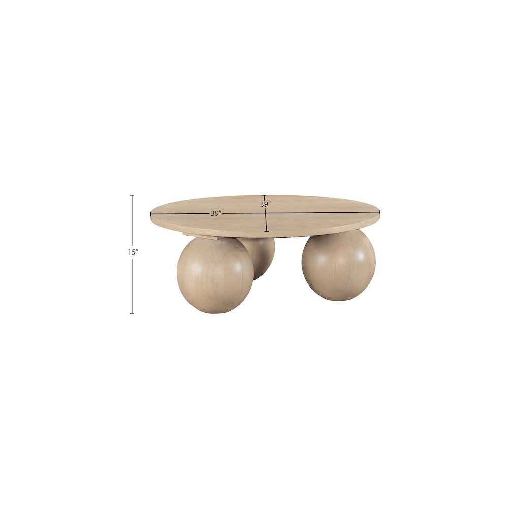 Fitch Natural Oak Veneer Coffee Table. Picture 5