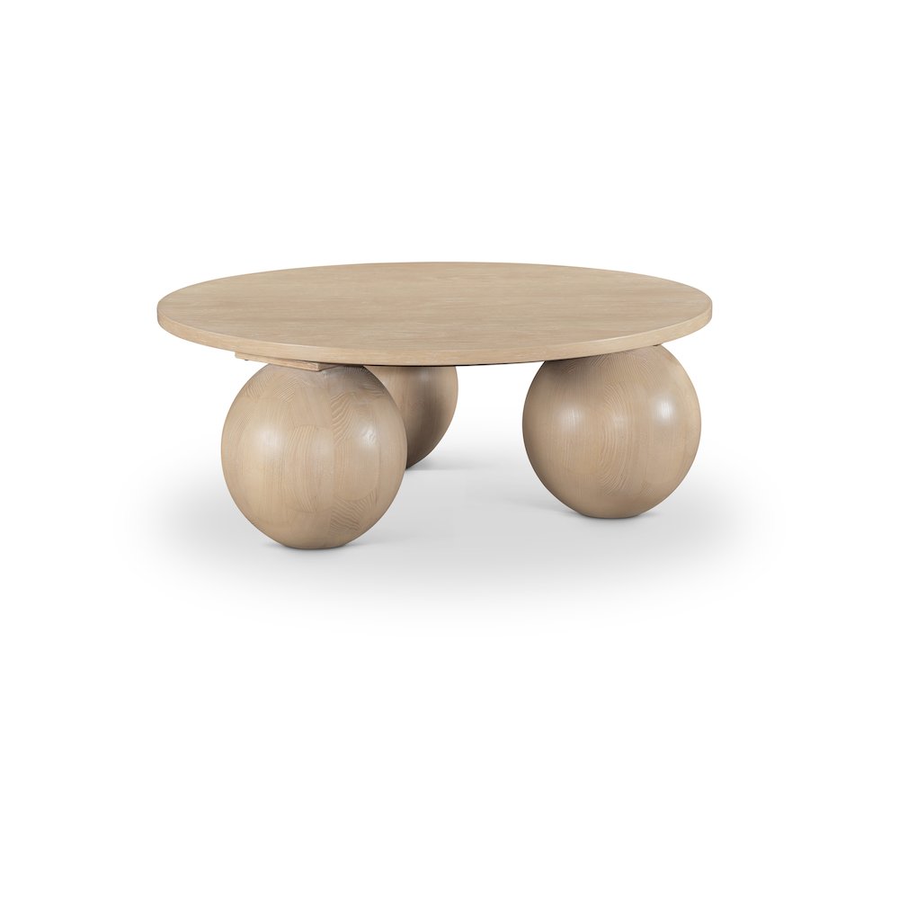 Fitch Natural Oak Veneer Coffee Table. Picture 1