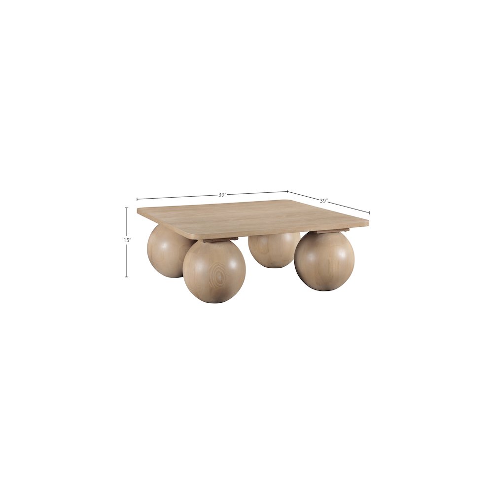 Fitch Natural Oak Veneer Coffee Table. Picture 5