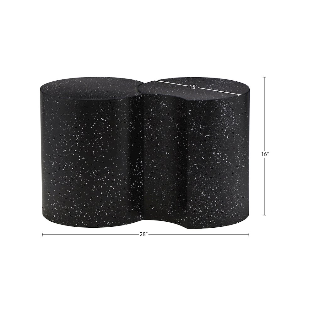 Dimple Black End Table. Picture 4