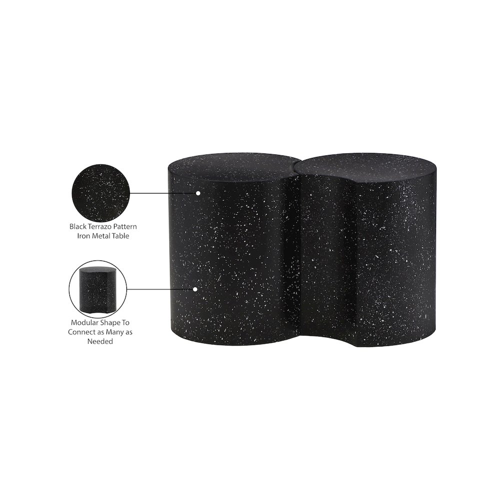 Dimple Black End Table. Picture 5