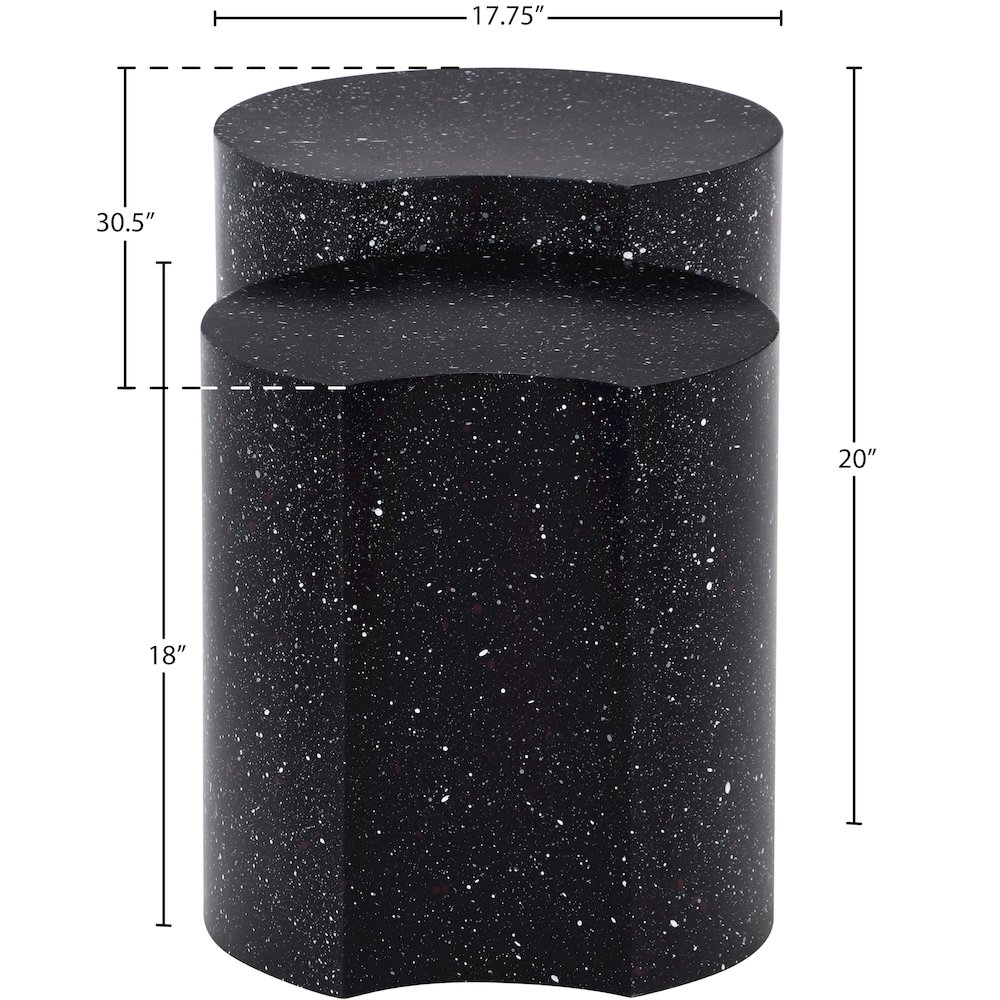 Dimple Black End Table. Picture 3