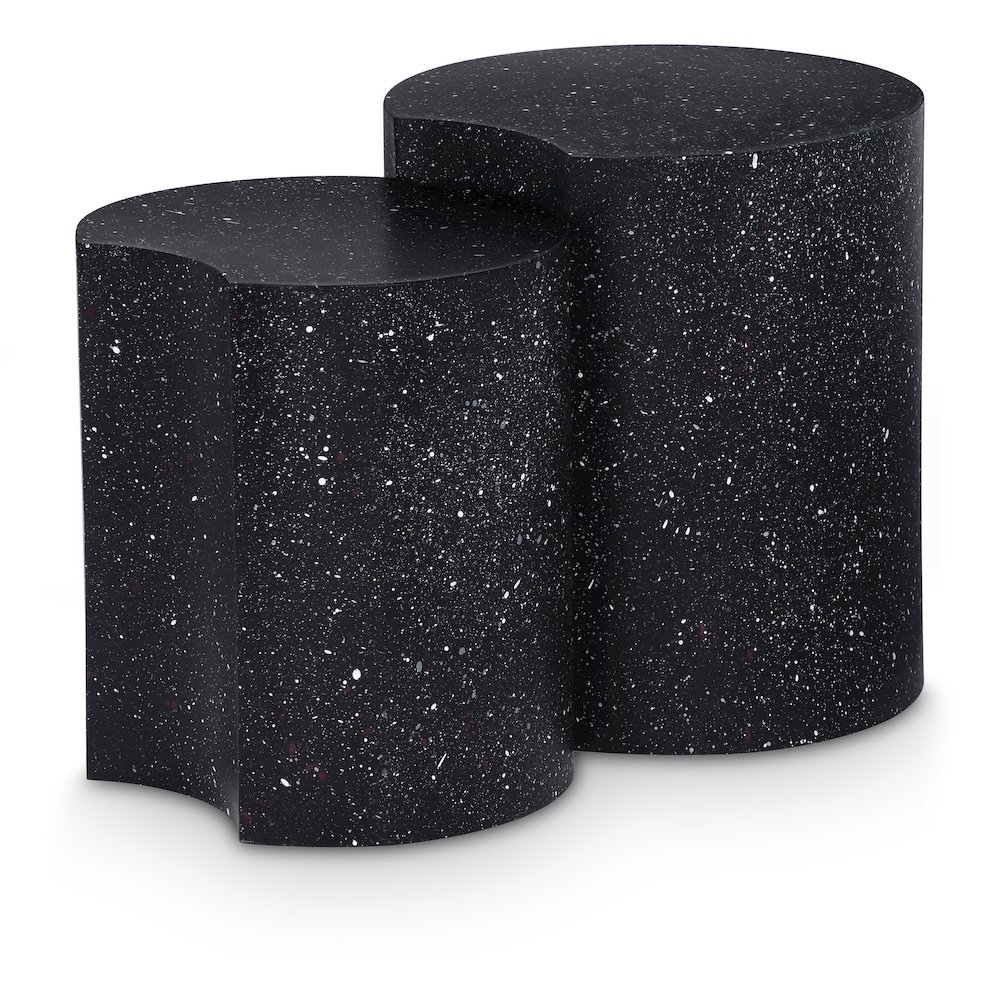 Dimple Black End Table. Picture 1