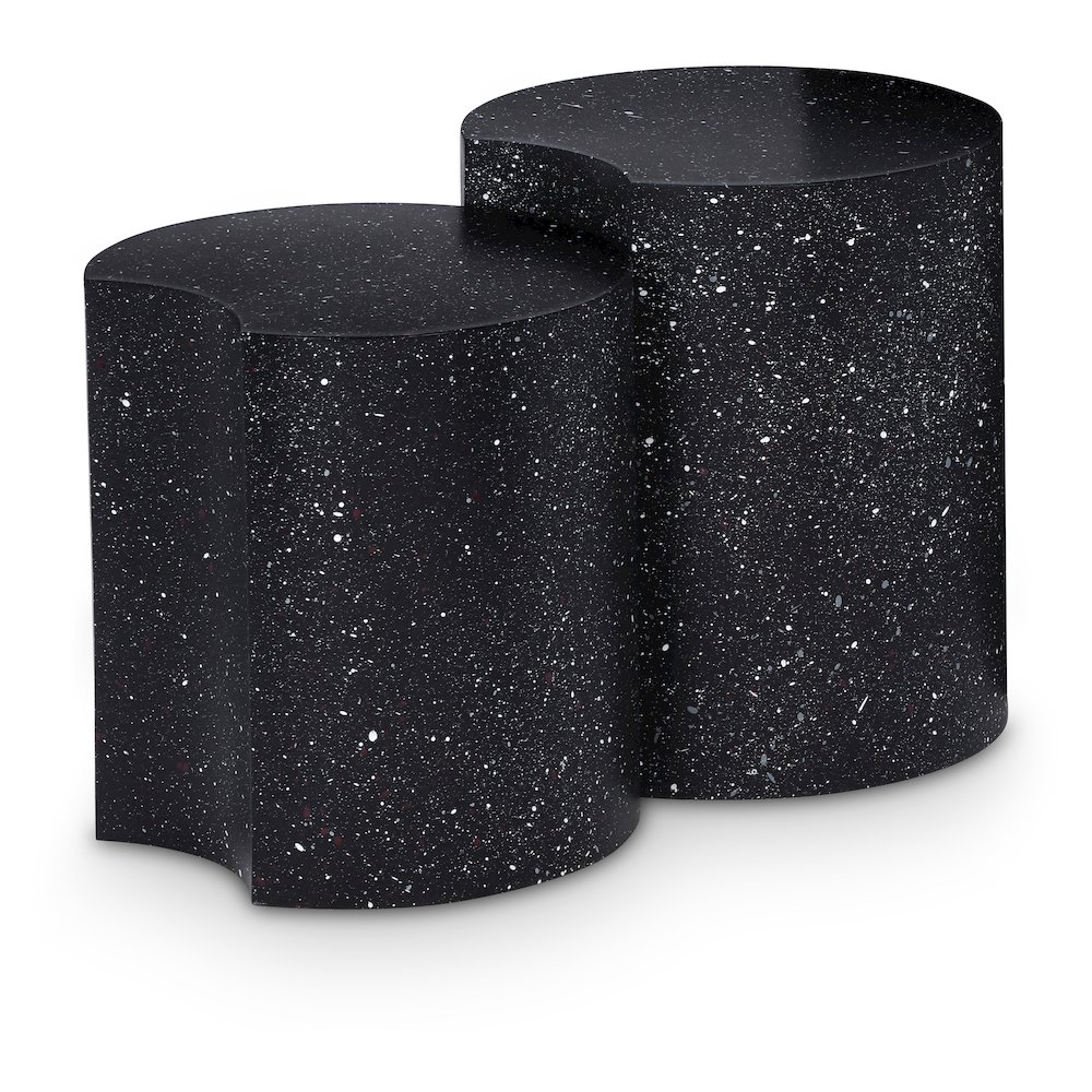 Dimple Black End Table. Picture 1