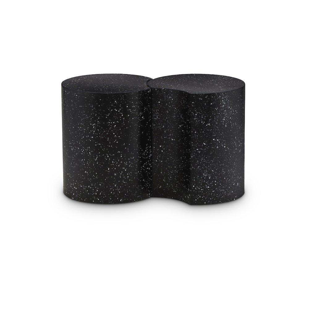 Dimple Black End Table. Picture 1