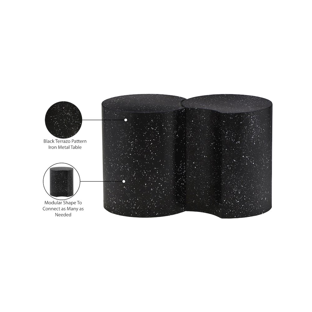 Dimple Black End Table. Picture 5