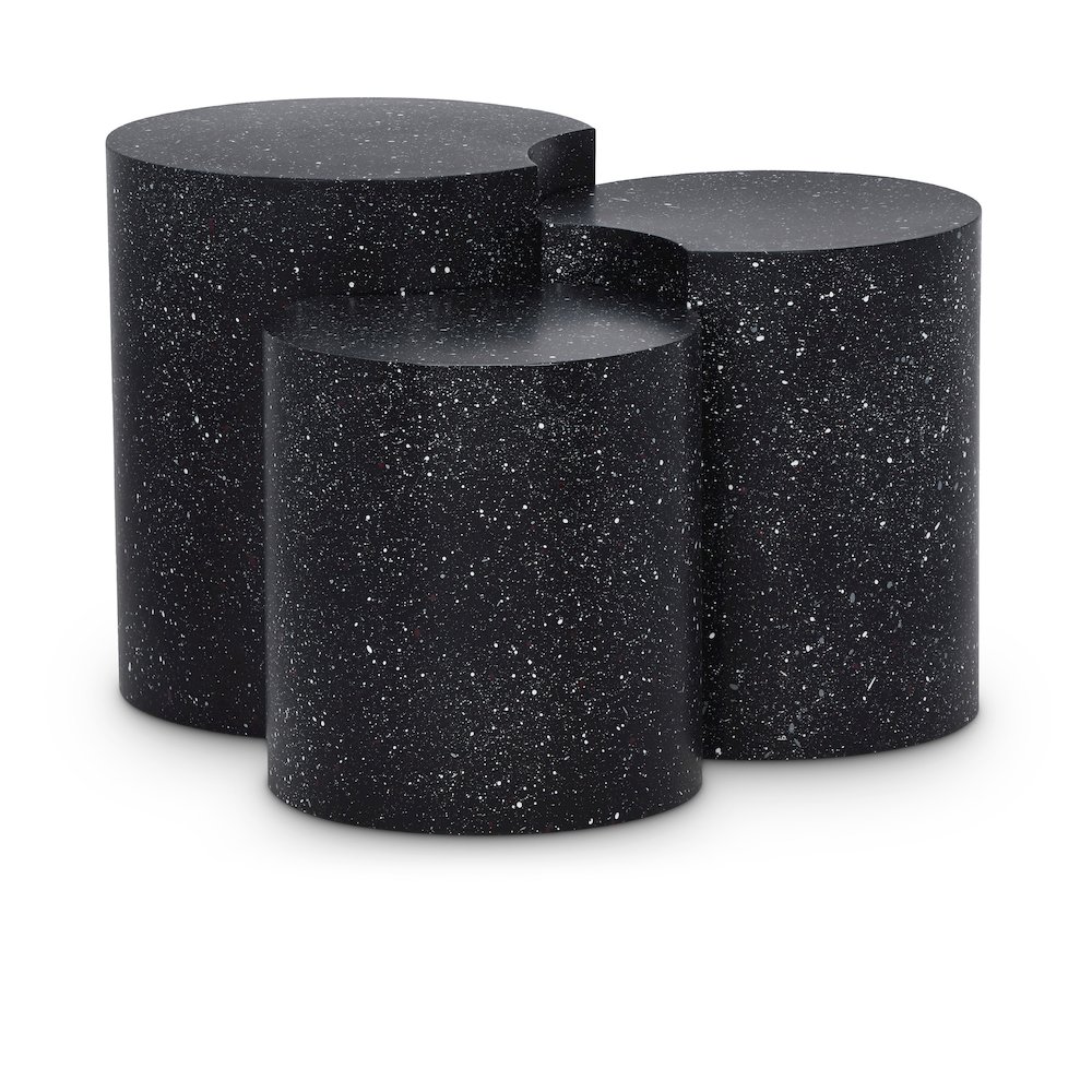 Dimple Black End Table. Picture 1