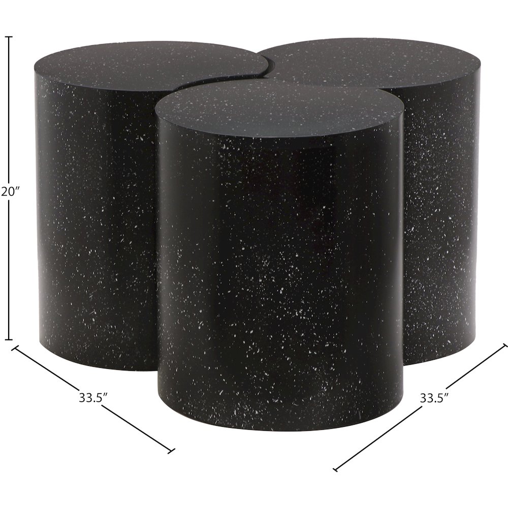 Dimple Black Coffee Table. Picture 3