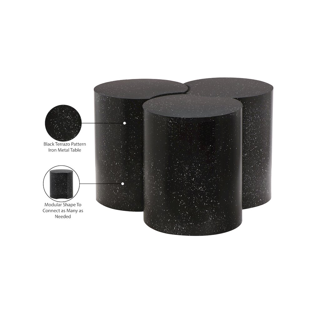 Dimple Black Coffee Table. Picture 4
