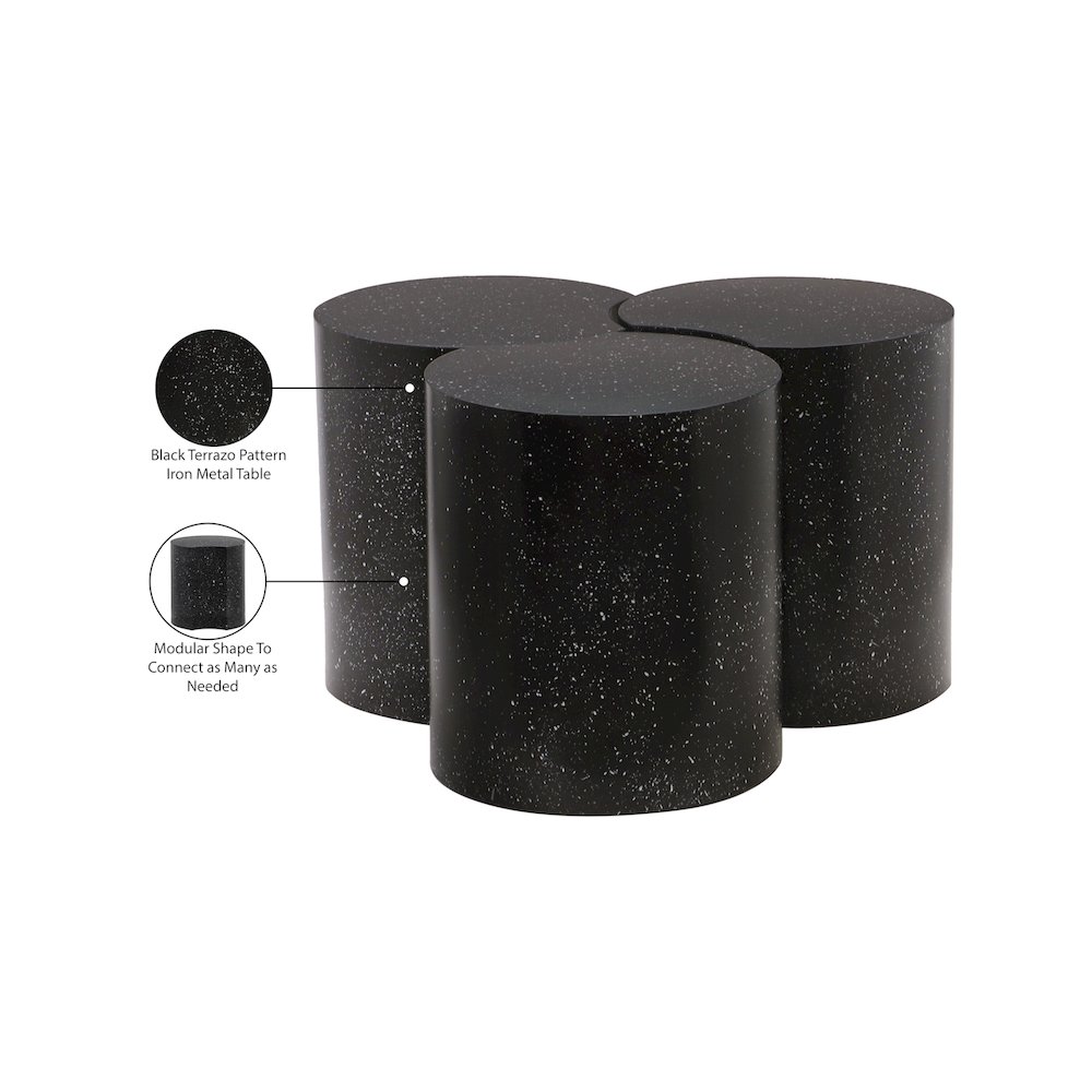 Dimple Black Coffee Table. Picture 5