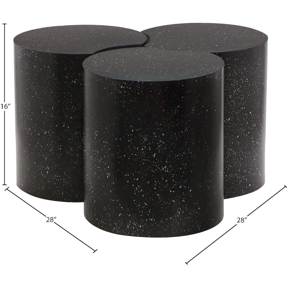 Dimple Black Coffee Table. Picture 4
