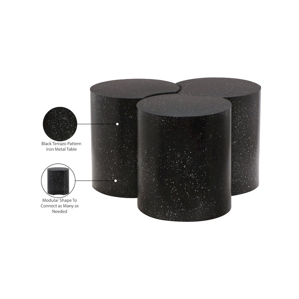 Dimple Black Coffee Table. Picture 5