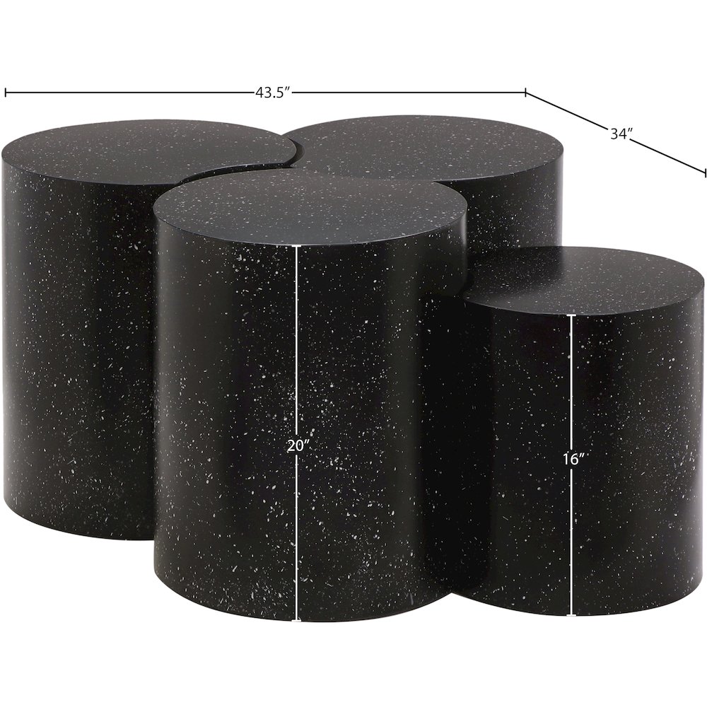 Dimple Black Coffee Table. Picture 4