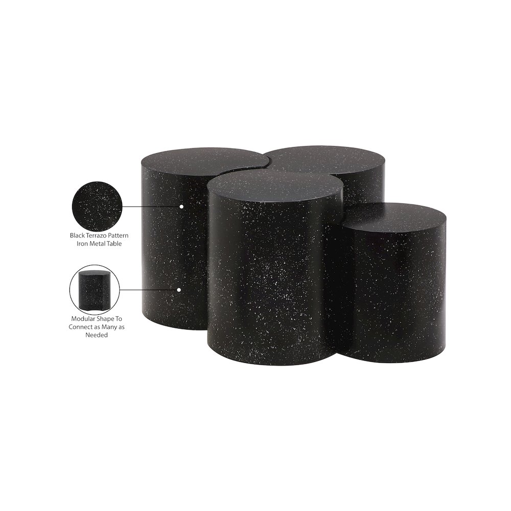 Dimple Black Coffee Table. Picture 5