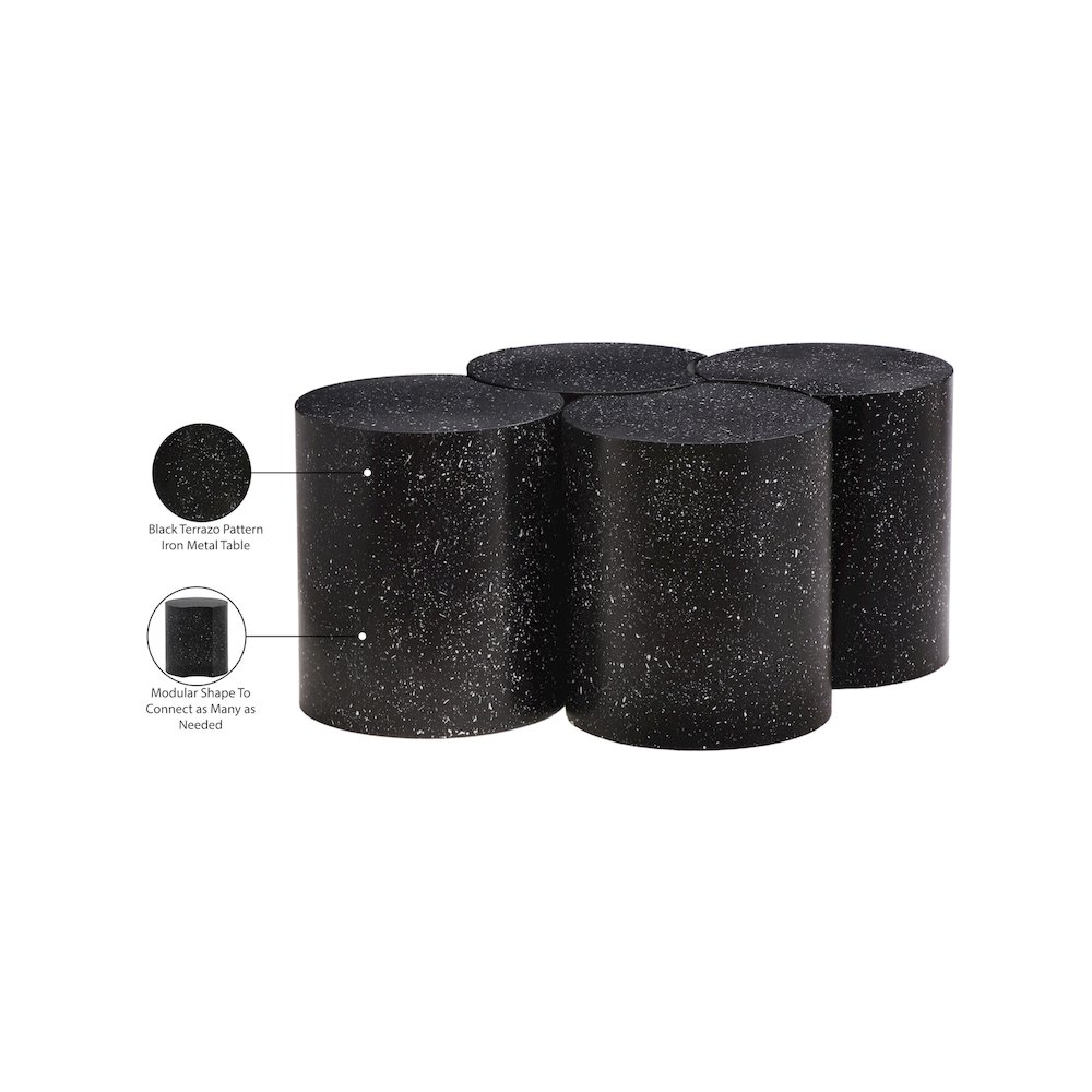 Dimple Black Coffee Table. Picture 5