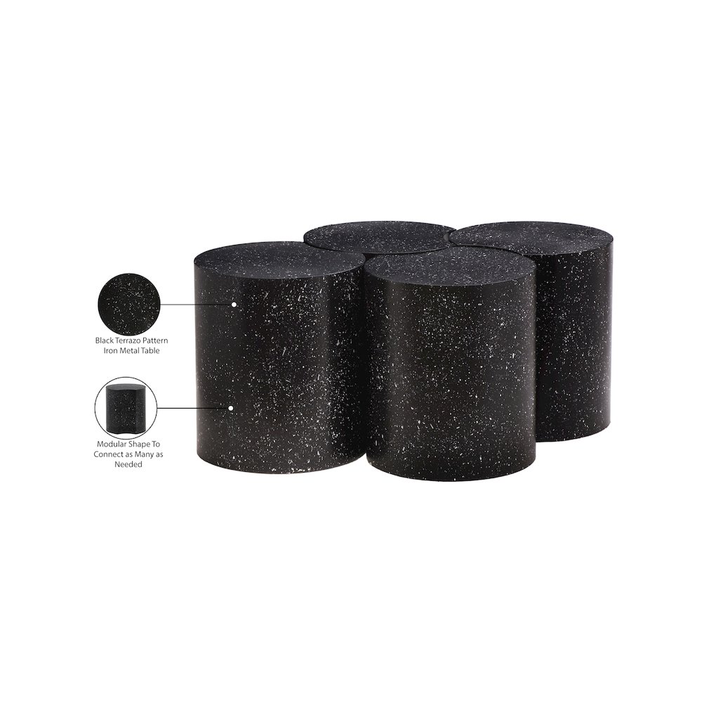 Dimple Black Coffee Table. Picture 5