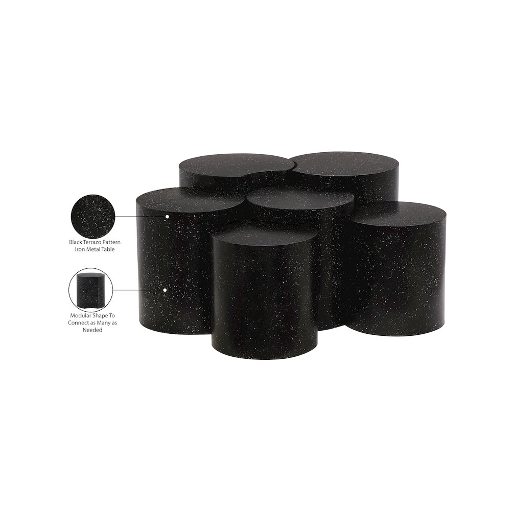 Dimple Black Coffee Table. Picture 5